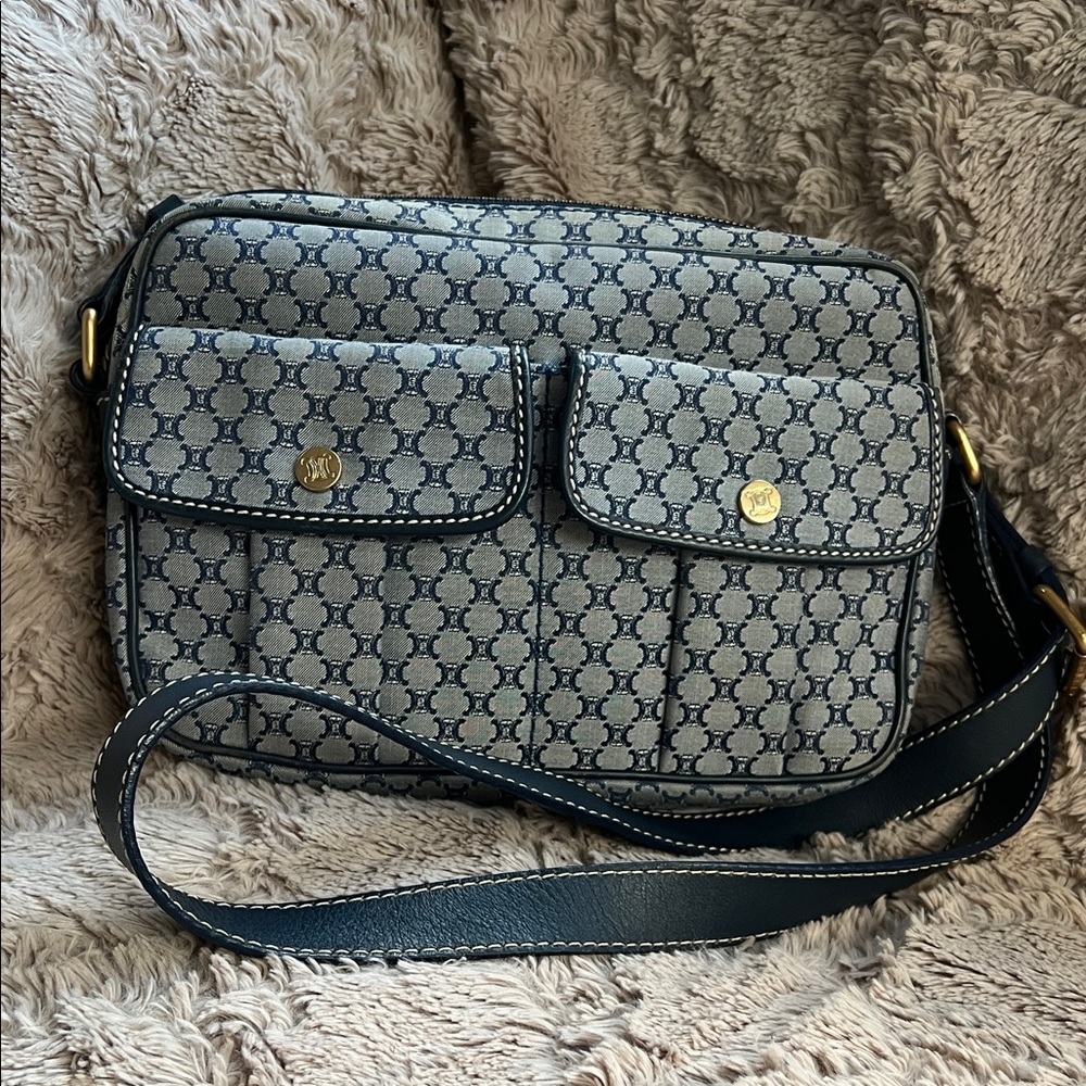 CELINE Macadam Crossbody Bag